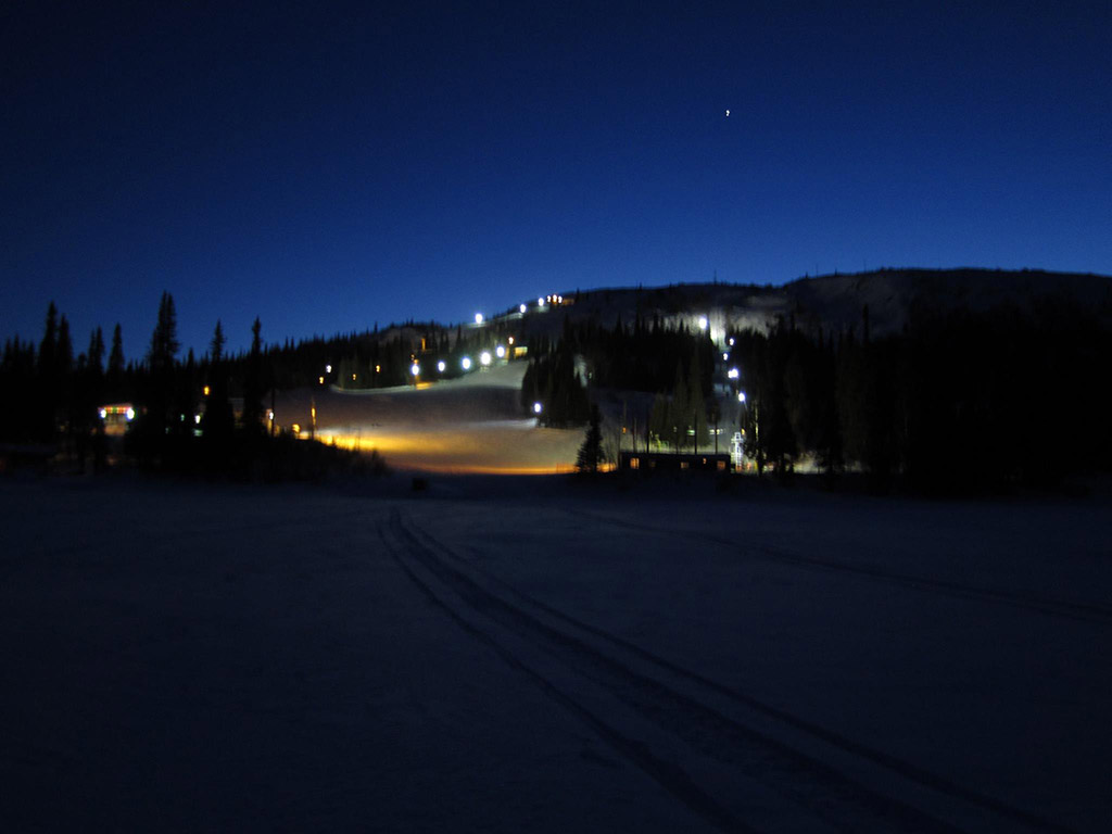 Ski Season Darkness Begins Early - Perfect For Friday Night Skiing/Boarding